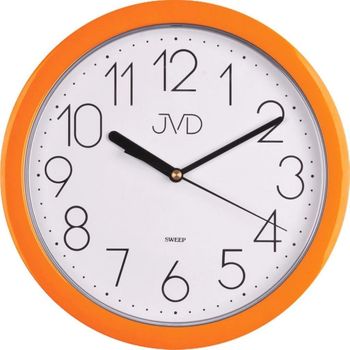 Zegar ścienny pomarańczowy JVD HP612.11 25 cm – nowoczesny, czytelny.jpg