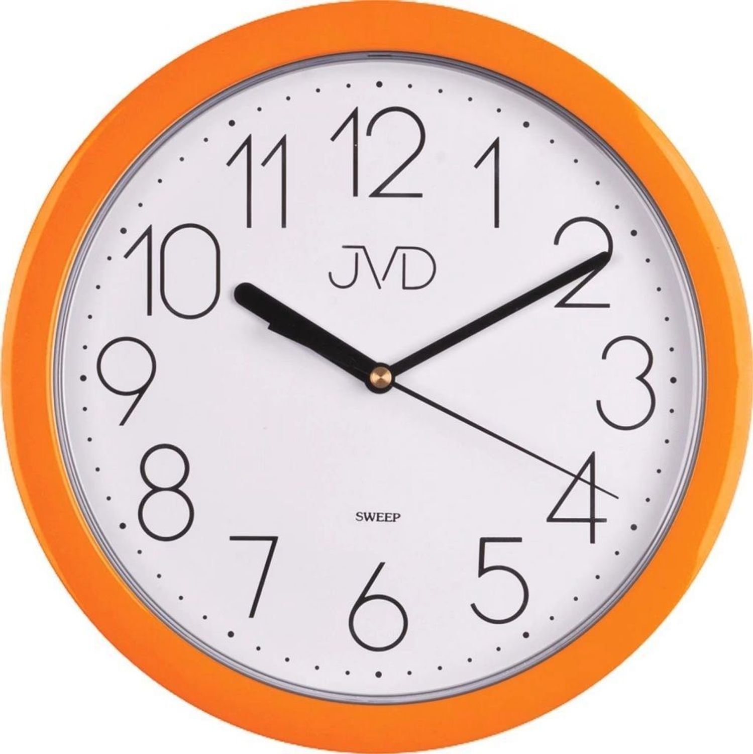 Zegar ścienny pomarańczowy JVD HP612.11 25 cm – nowoczesny, czytelny.jpg