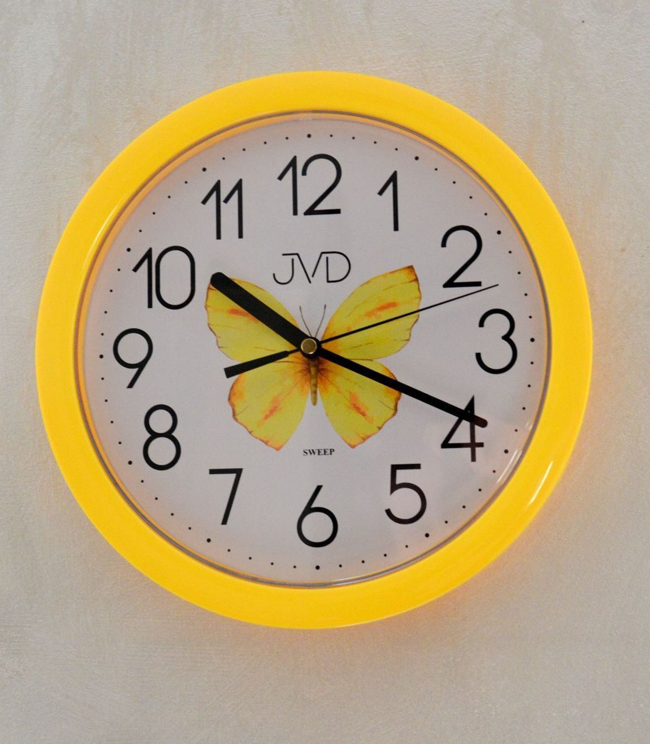 Zegar ścienny JVD żółty HP612.D10 cichy mechanizm 25 cm DIA-HP612.D10.jpg