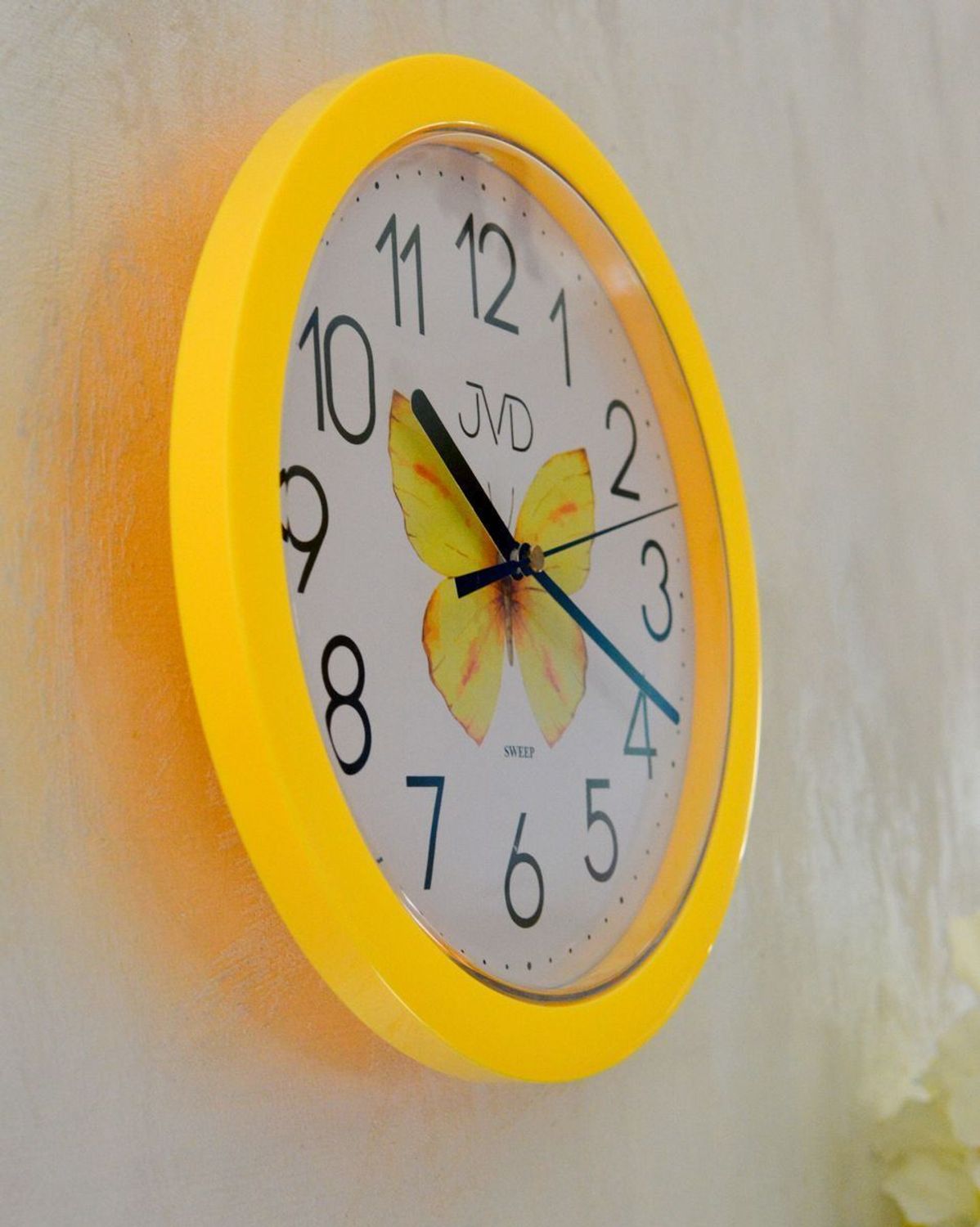 Zegar ścienny JVD żółty HP612.D10 cichy mechanizm 25 cm DIA-HP612.D10.jpg