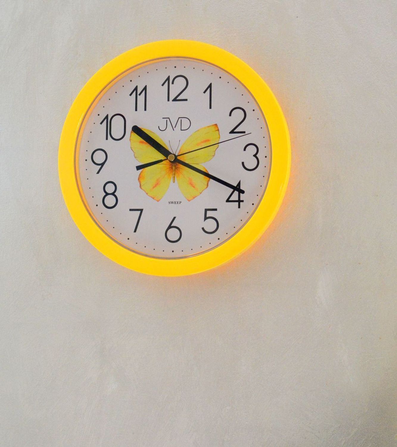 Zegar ścienny JVD żółty HP612.D10 cichy mechanizm 25 cm DIA-HP612.D10.jpg