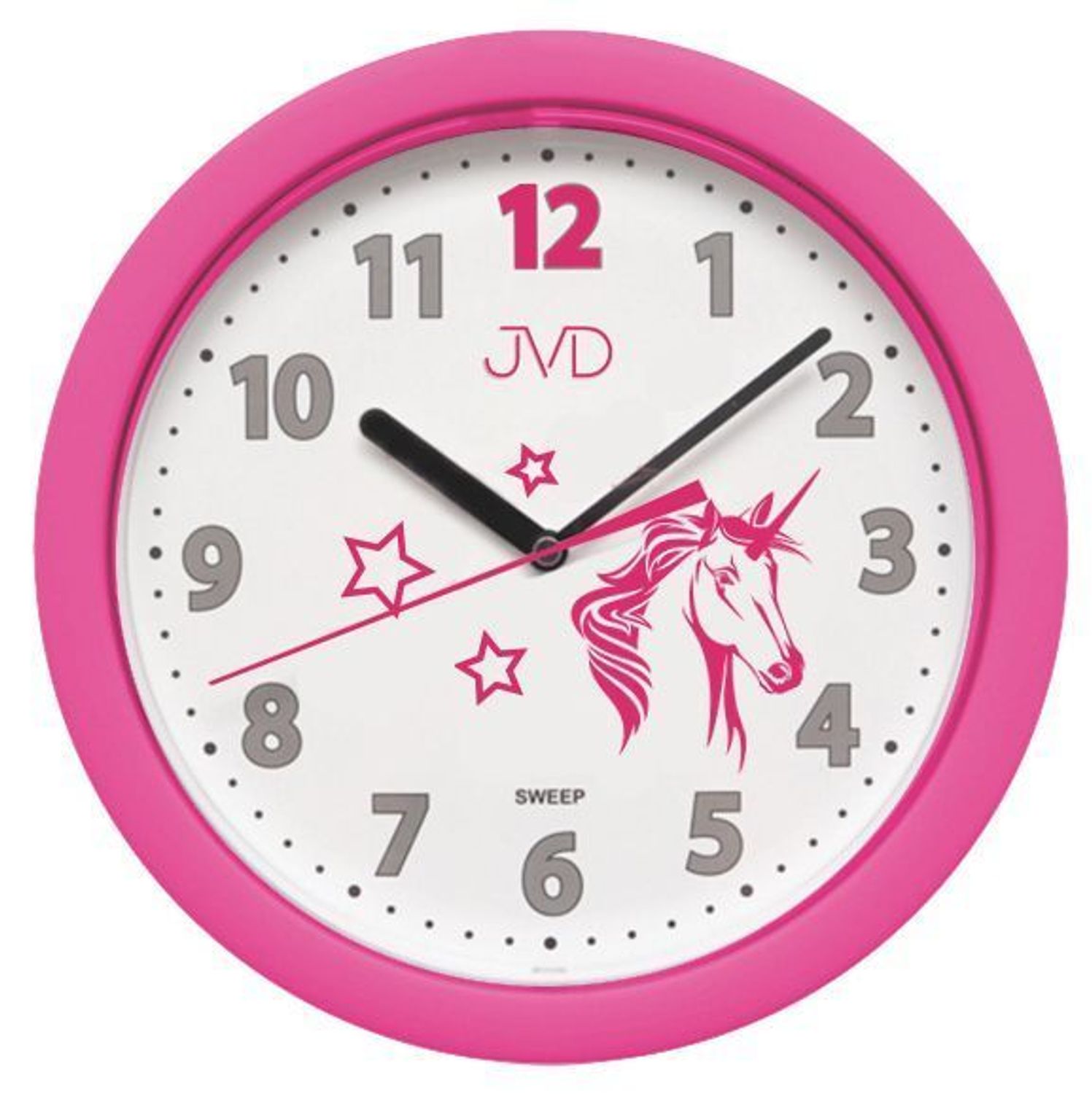 Zegar na ścianę dla dziecka 'Różowy Jednorożec' HP612.D7.jpg