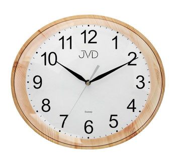 Zegar ścienny owalny w kolorze drewna JVD HP664.12.jpg
