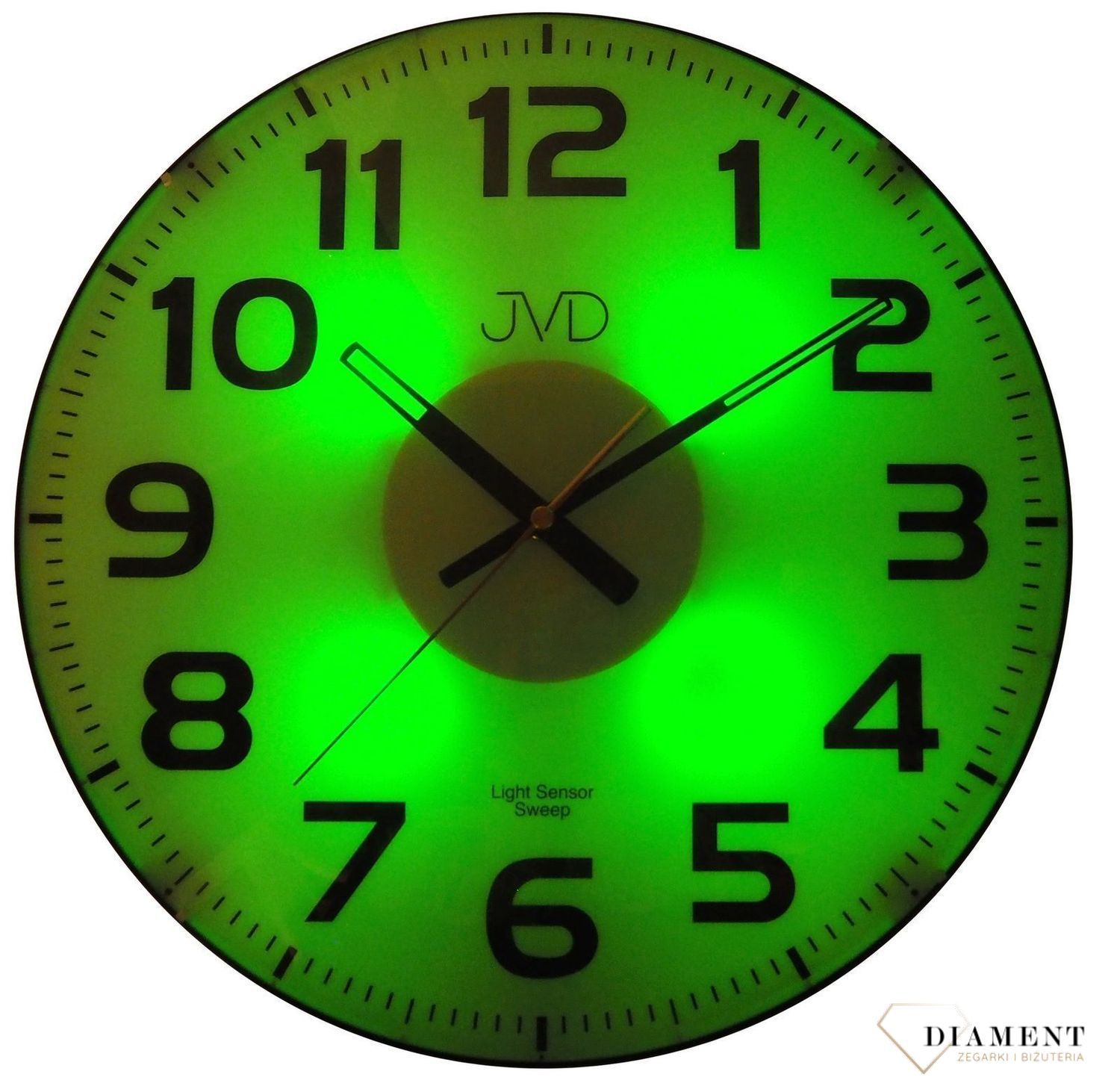 Zegar z sensorem zmierzchu, light sensor płynący sekundnik zegar jvd.jpg