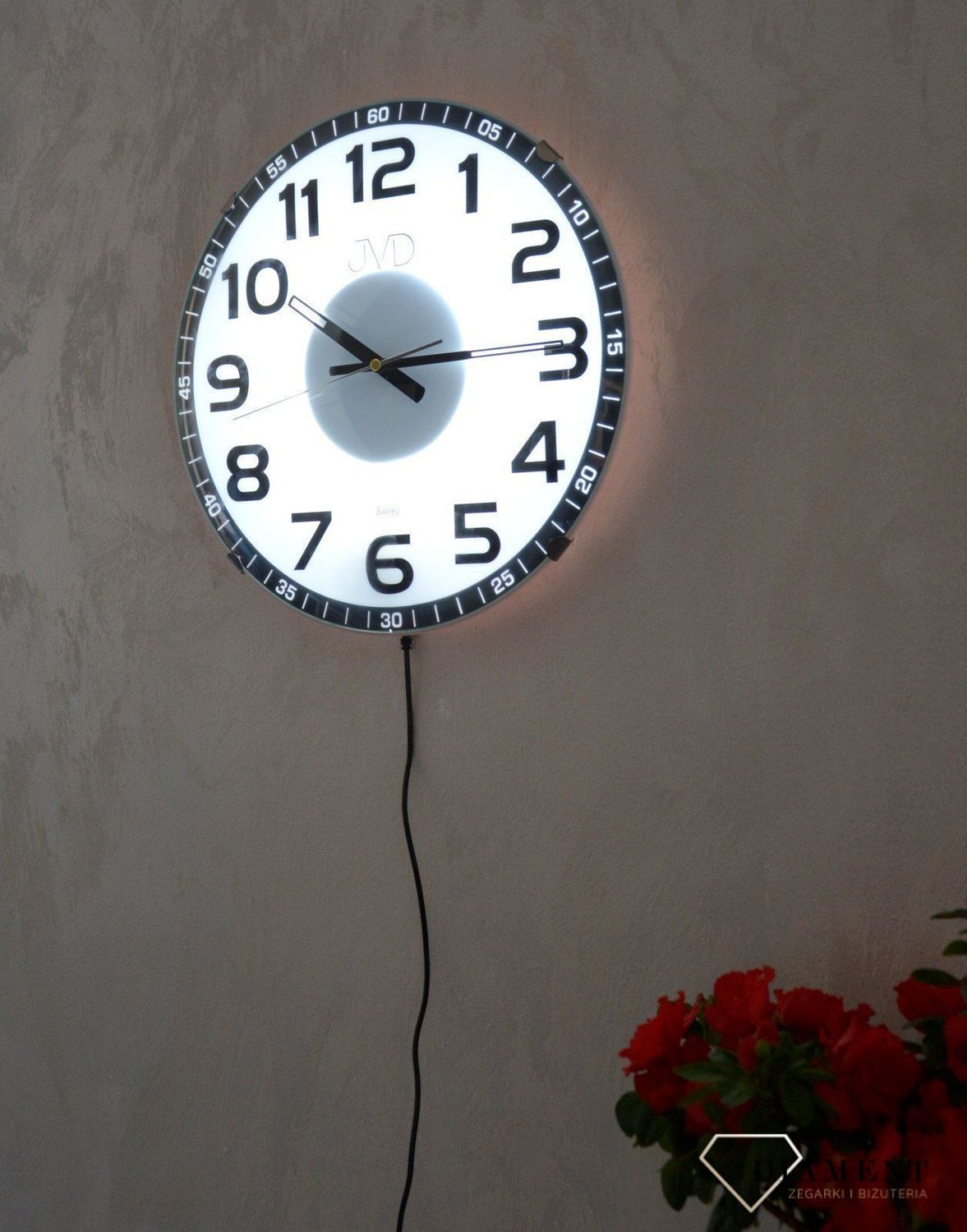 Zegar ścienny JVD z podświetleniem tarczy na pilot HPC11A (2).jpg