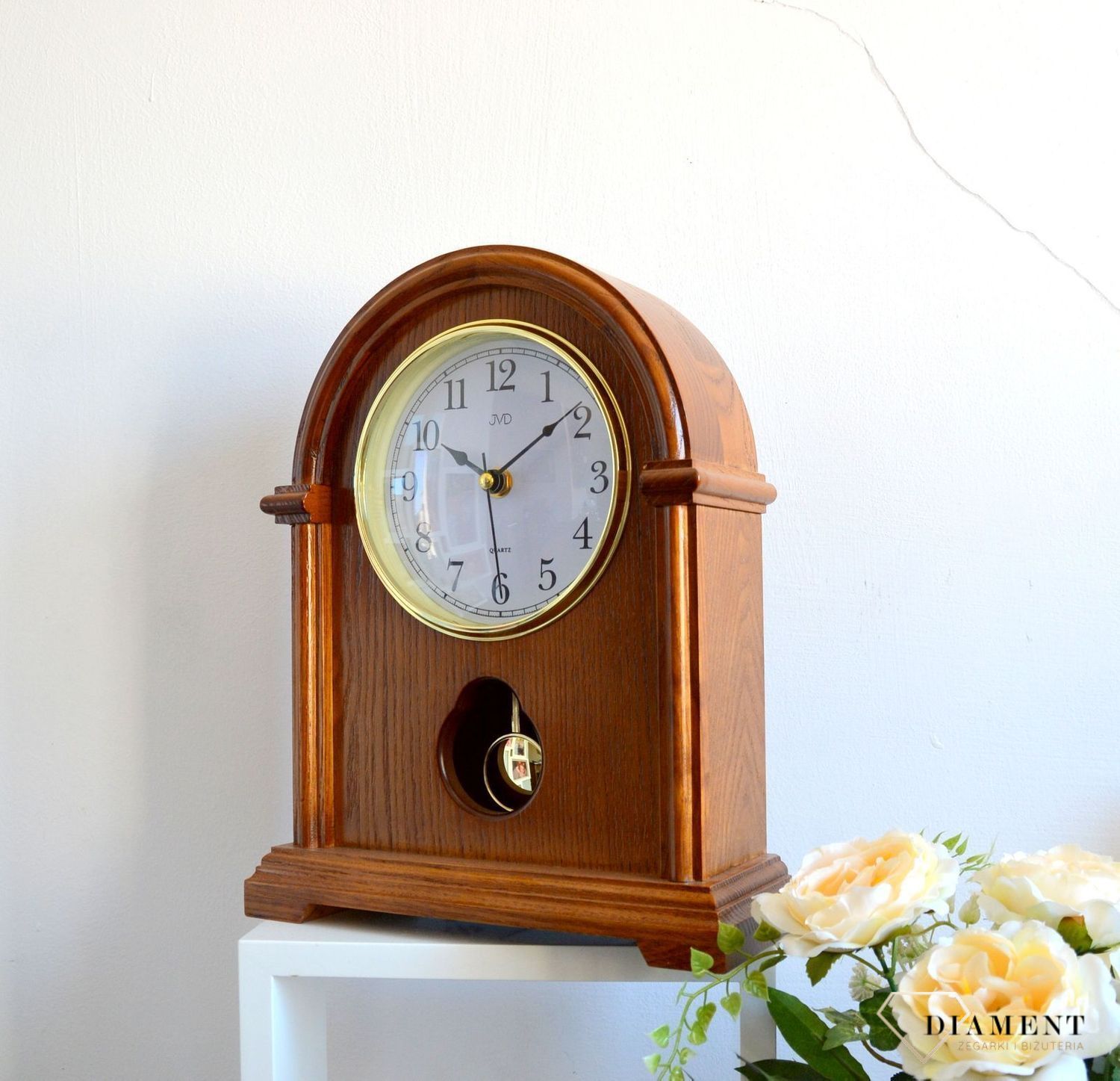 Zegar kominkowy drewniany JVD HS13 (2).JPG
