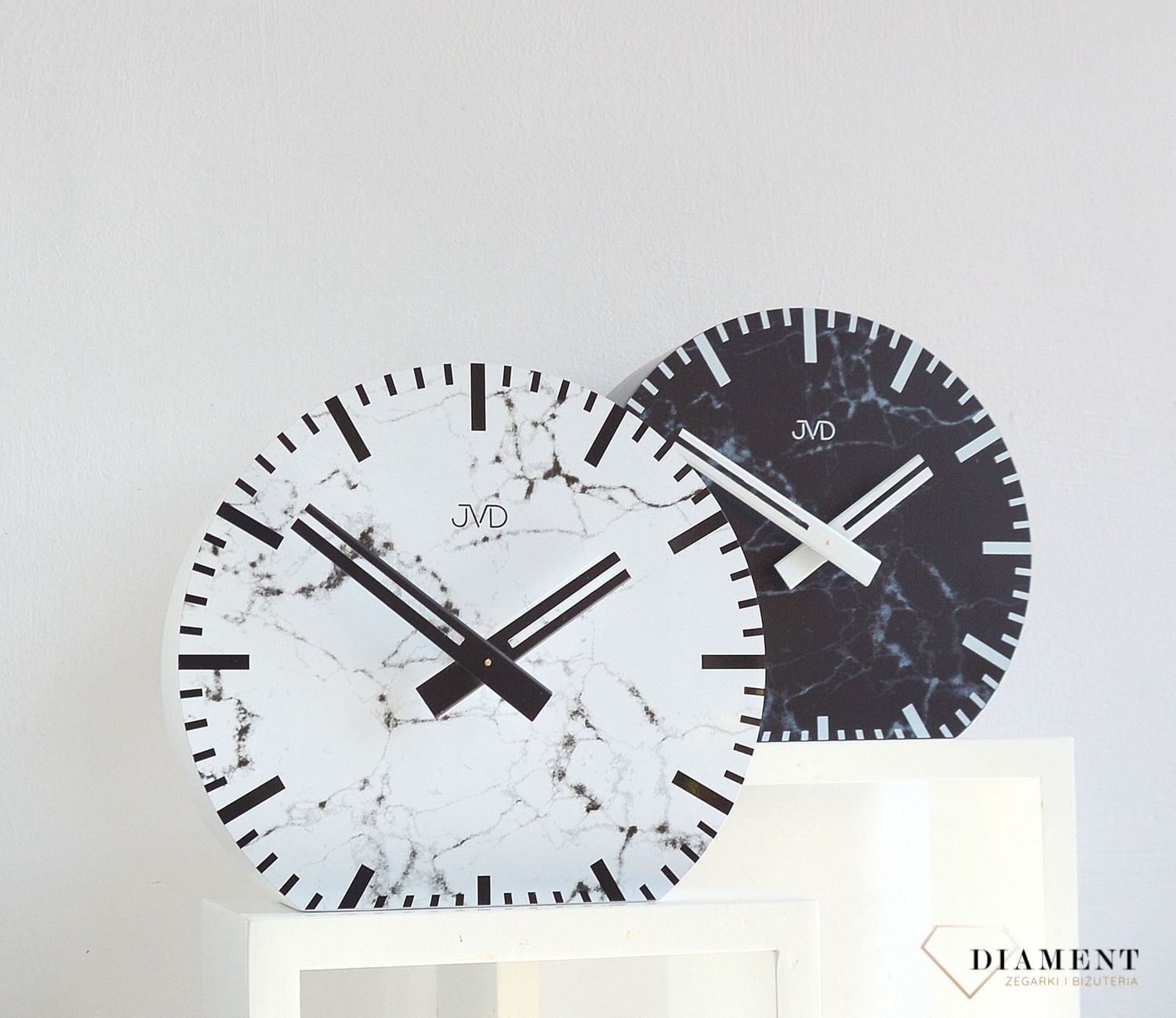 Zegar na baterię JVD czarny marmur HS20.1v.jpg
