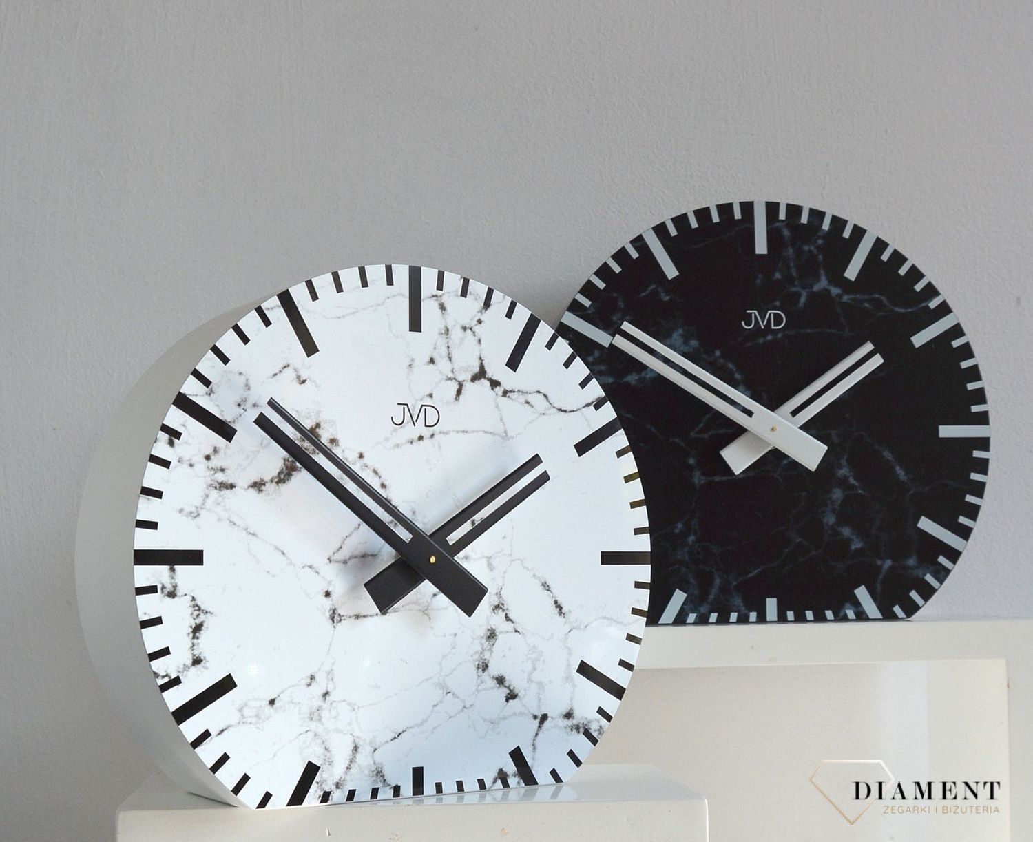 Zegar na baterię JVD czarny marmur HS20.1v.jpg