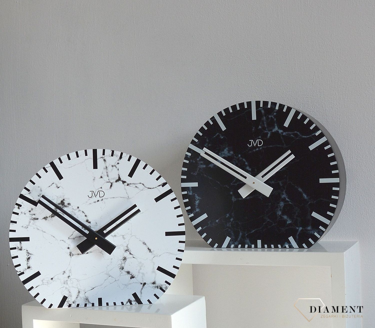 Zegar na baterię JVD czarny marmur HS20.1v.jpg
