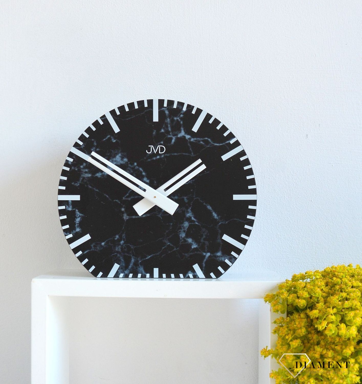 Zegar na baterię JVD czarny marmur HS20.1v.jpg