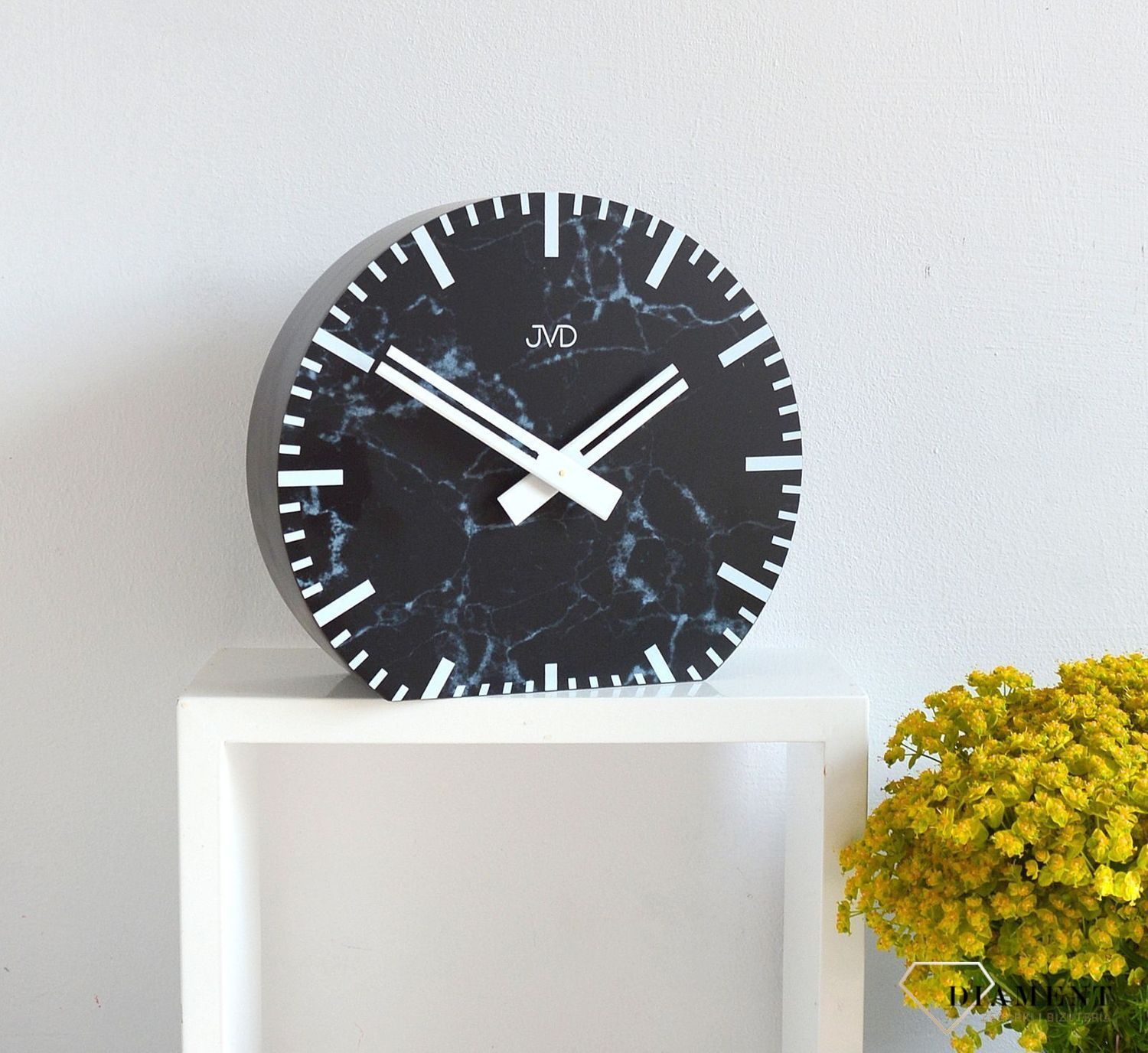 Zegar na baterię JVD czarny marmur HS20.1v.jpg