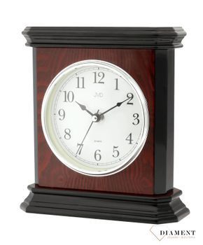 Zegar kominkowy drewniany JVD ciemny brąz wysoki połysk HS3208 ✅ Zegar kominkowy w kolorze ciemnego brązu na wysoki połysk ✅ (3).jpg