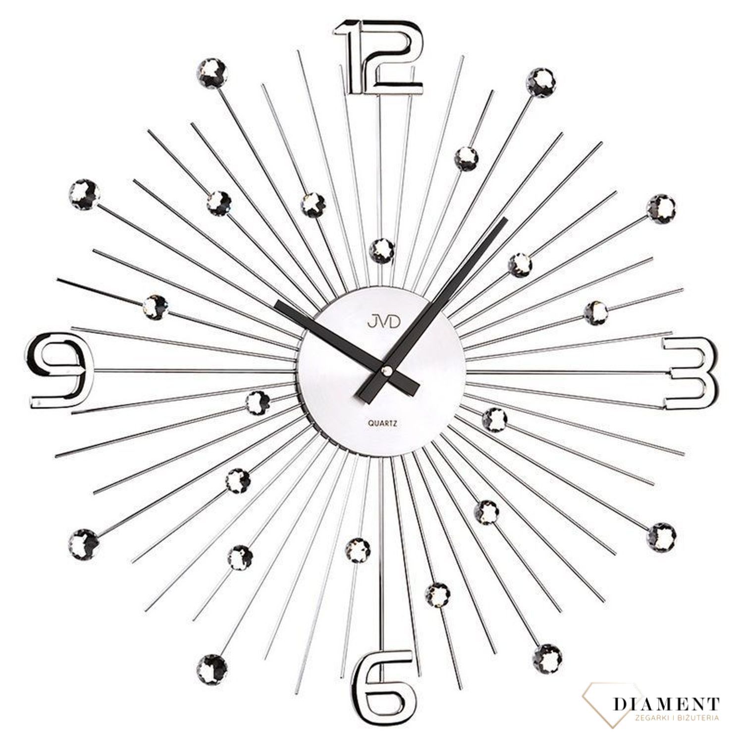 Zegar ścienny 51cm z kryształkami Cristal JVD HT074.jpg