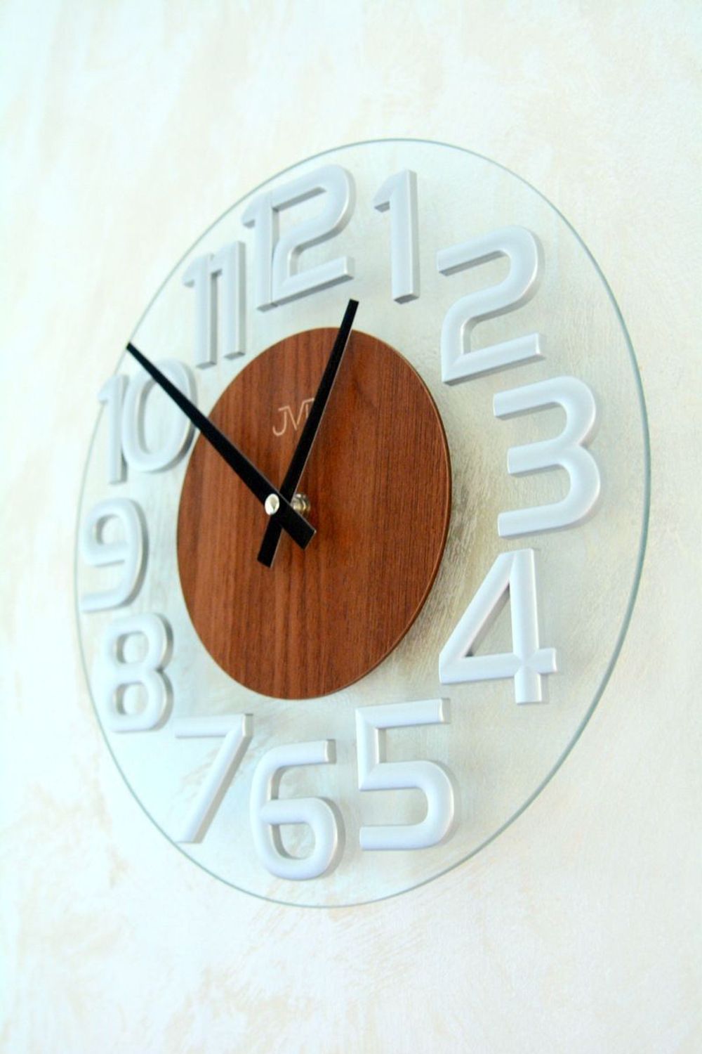 Zegar na ścianę szklany JVD ze srebrnymi cyframi HT098.3.jpg