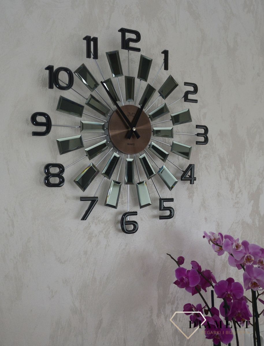 Zegar ścienny duży nowoczesny z kryształkami 49 cm JVD HT100 (1).jpg