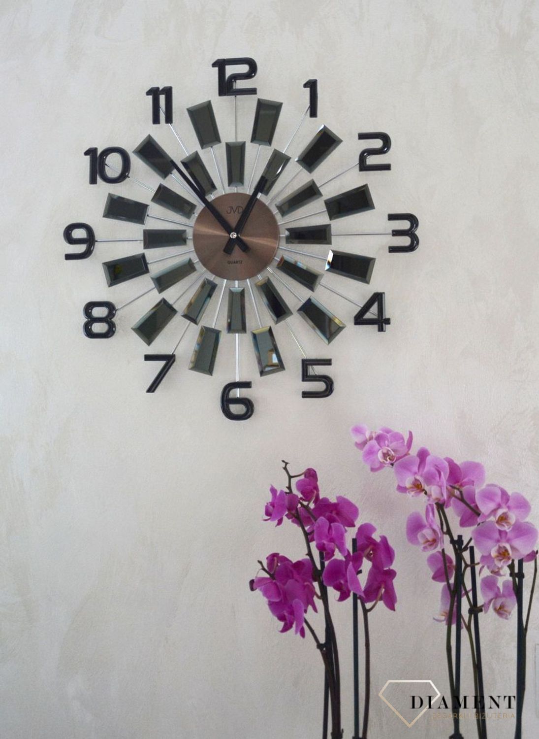 Zegar ścienny duży nowoczesny z kryształkami 49 cm JVD HT100 (1).jpg