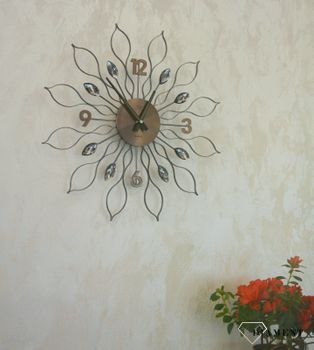 Zegar ścienny 49cm z kryształkami Cristal JVD HT105.2. ✓Zegary ścienne✓Zegar ścienny duży✓ Autoryzowany sklep✓ (2).JPG