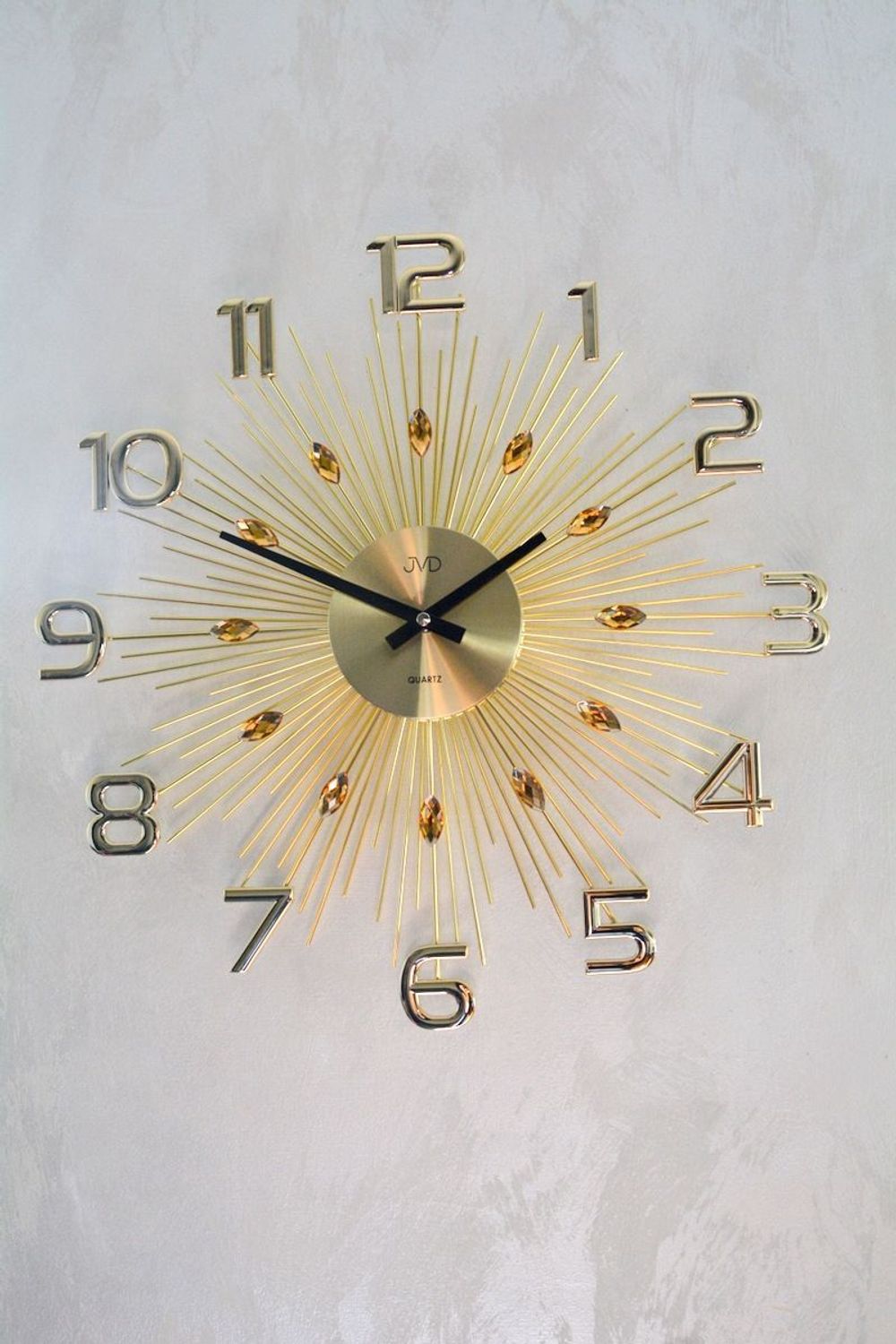 Zegar ścienny nowoczesny srebrny 49 cm JVD HT108.2 ✓Zegary ścienne DUŻY ✓ZEGAR ŚCIENNY 3D✓ Nowoczesny zegar ✓Zegar na ścianę ✓ Zegary i budziki w sklepie (2).JPG
