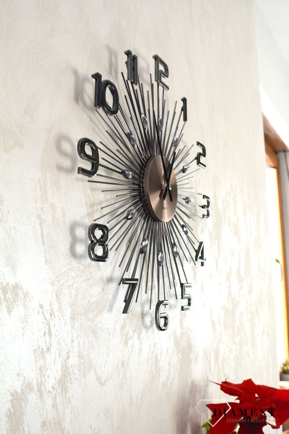 Zegar ścienny nowoczesny srebrny 49 cm JVD HT108 (2).jpg