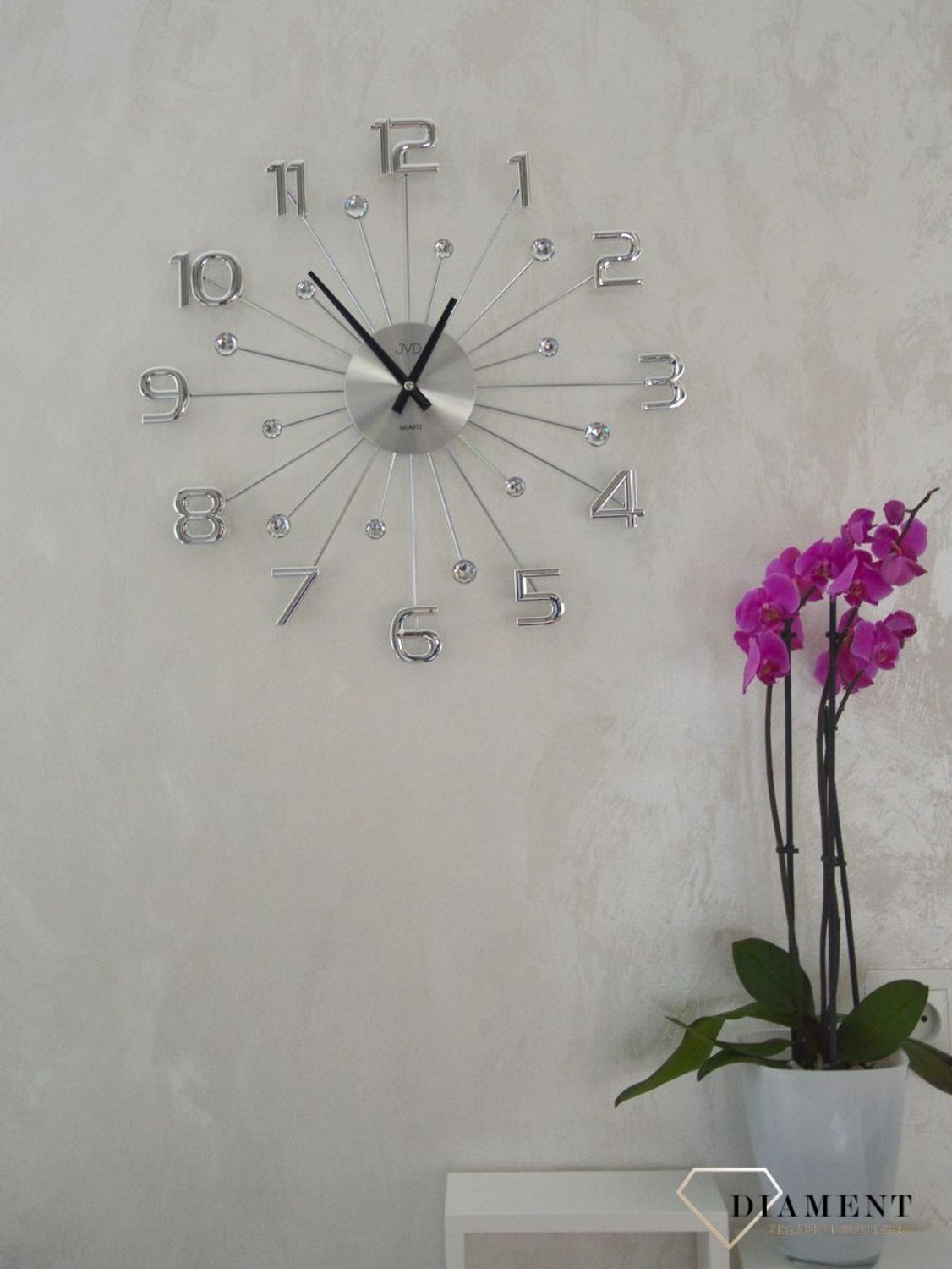 Zegar ścienny nowoczesny srebrny 49 cm JVD HT109 (1).jpg