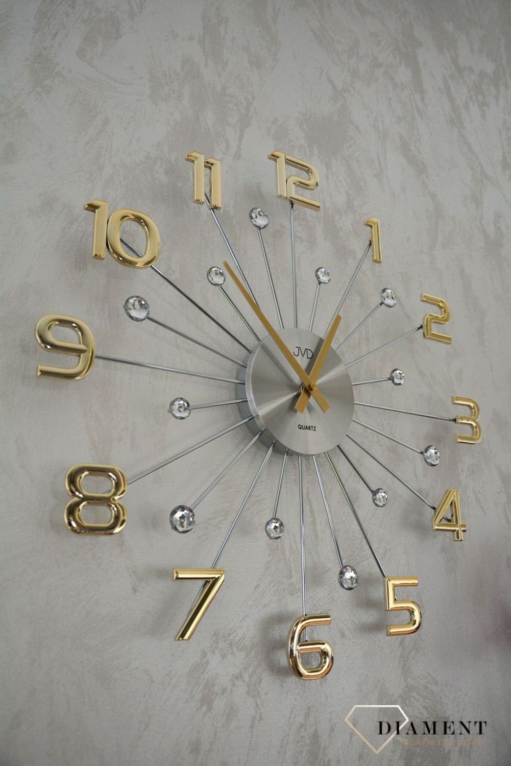 Zegar ścienny nowoczesny złoty 49 cm JVD HT109 (1).jpg