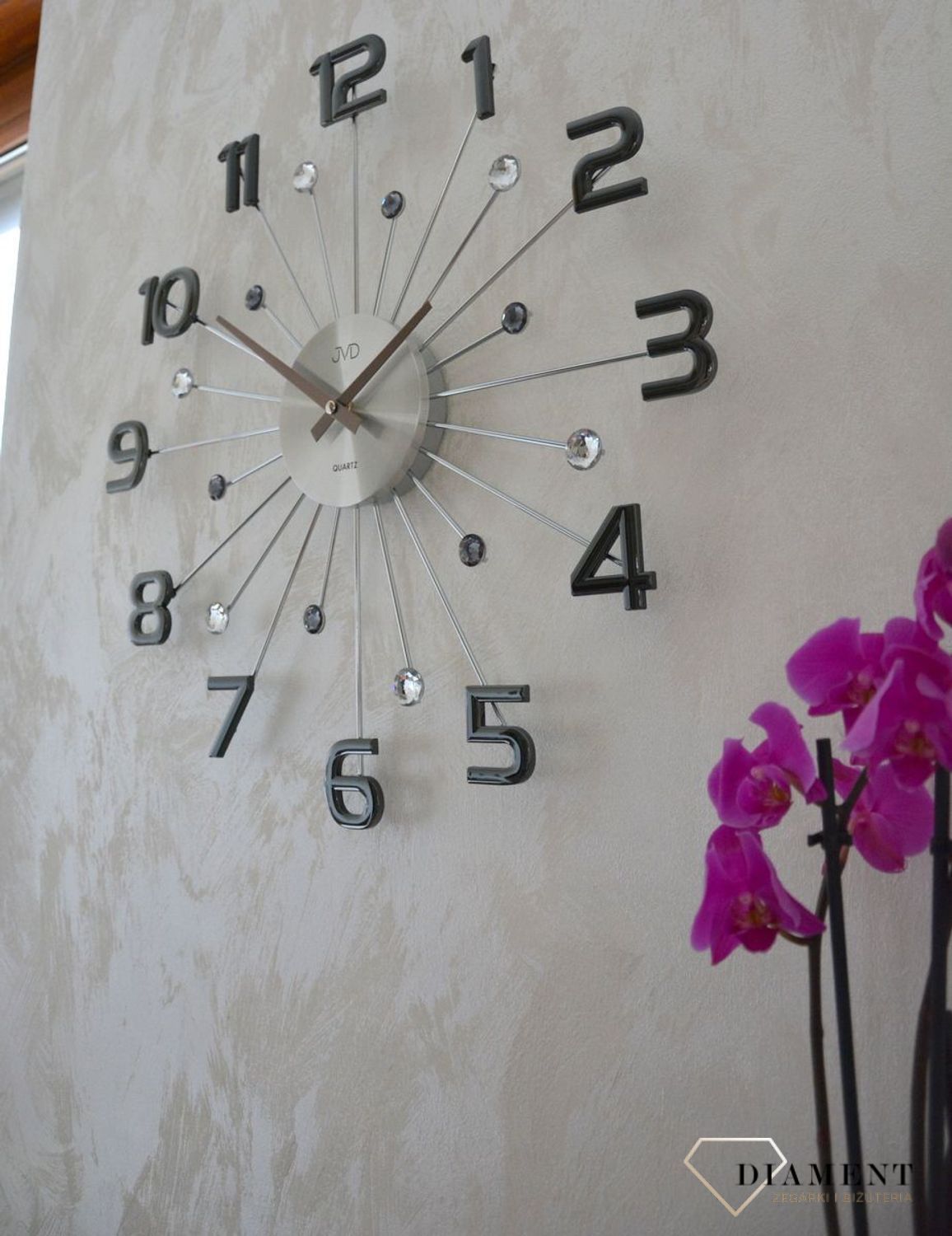 Zegar ścienny nowoczesny z czarnymi cyframi 49 cm JVD HT109 (1).jpg