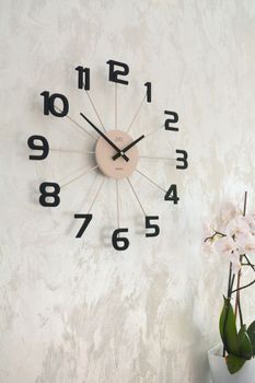 Zegar ścienny JVD HT119.1 pudrowy róż 49 cm – designerski metalowy (4).JPG