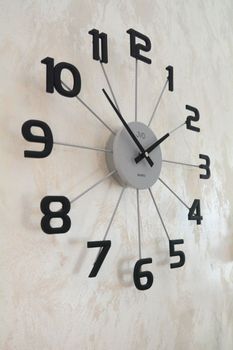 Zegar ścienny JVD HT119.3 – nowoczesny zegar analogowy, szary, metalowy (3).JPG