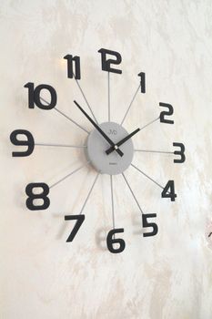 Zegar ścienny JVD HT119.3 – nowoczesny zegar analogowy, szary, metalowy (4).JPG