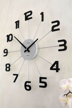 Zegar ścienny JVD HT119.3 – nowoczesny zegar analogowy, szary, metalowy (8).JPG