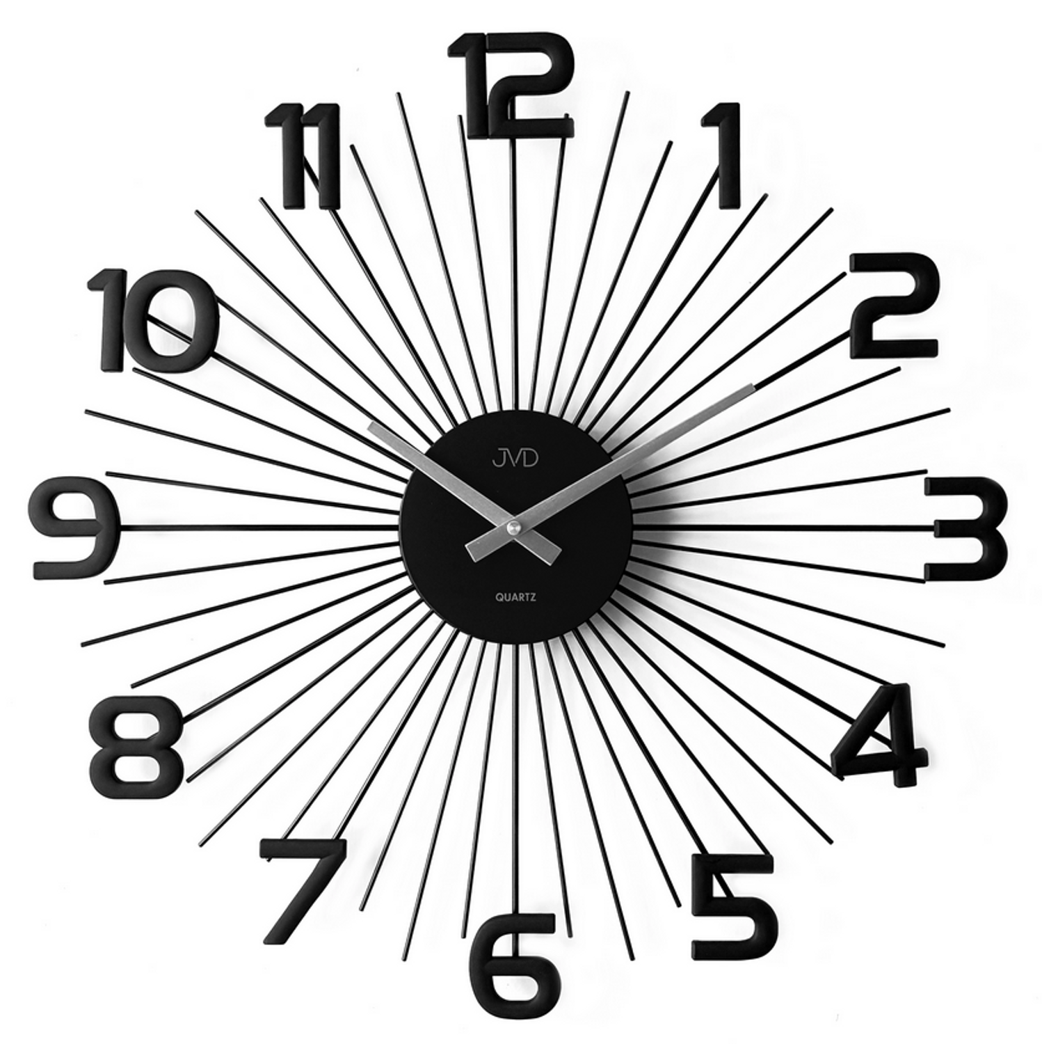 Zegar ścienny JVD HT120.1 – designerski, czarny z srebrnymi wskazówkami (2).png