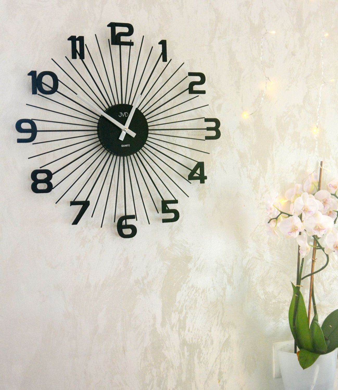 Zegar ścienny JVD HT120.1 – designerski, czarny z srebrnymi wskazówkami (2).png