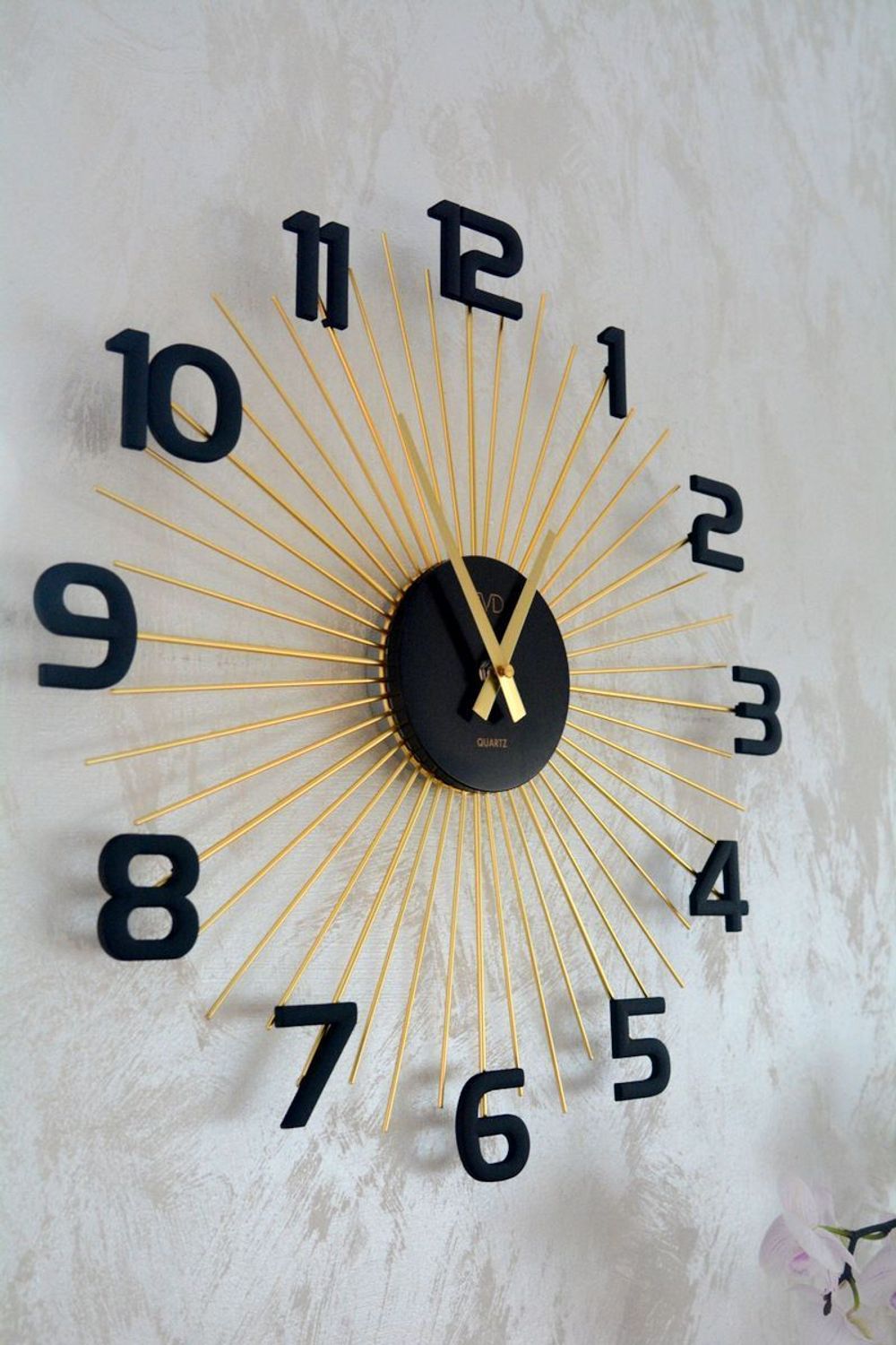 Zegar ścienny JVD HT121.1 – designerski, czarny ze złotym (2).png