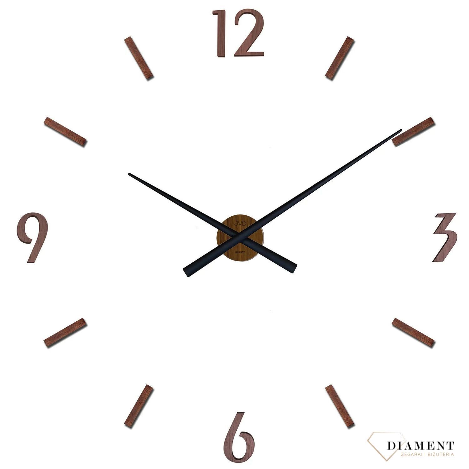 Zegar ścienny naklejany JVD HT467.1 imitacja drewna brązowy . ✓Zegar ścienny naklejany JVD sticker ✓Nowoczesne zegary✓ Autoryzowany sklep✓ Kurier Gratis 24h✓ Gwarancja najniższej ceny✓Zwrot 30 dni✓Negocjacje ➤Zapraszamy!.jpg