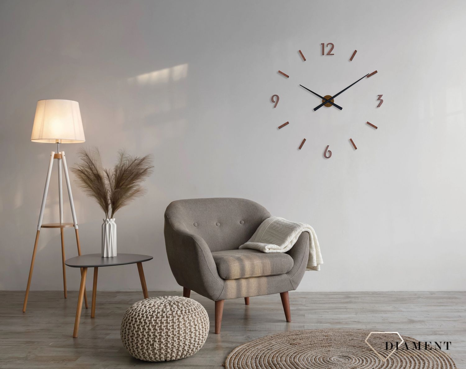 Zegar ścienny naklejany JVD HT467.1 imitacja drewna brązowy . ✓Zegar ścienny naklejany JVD sticker ✓Nowoczesne zegary✓ Autoryzowany sklep✓ Kurier Gratis 24h✓ Gwarancja najniższej ceny✓Zwrot 30 dni✓Negocjacje ➤Zapraszamy!.jpg