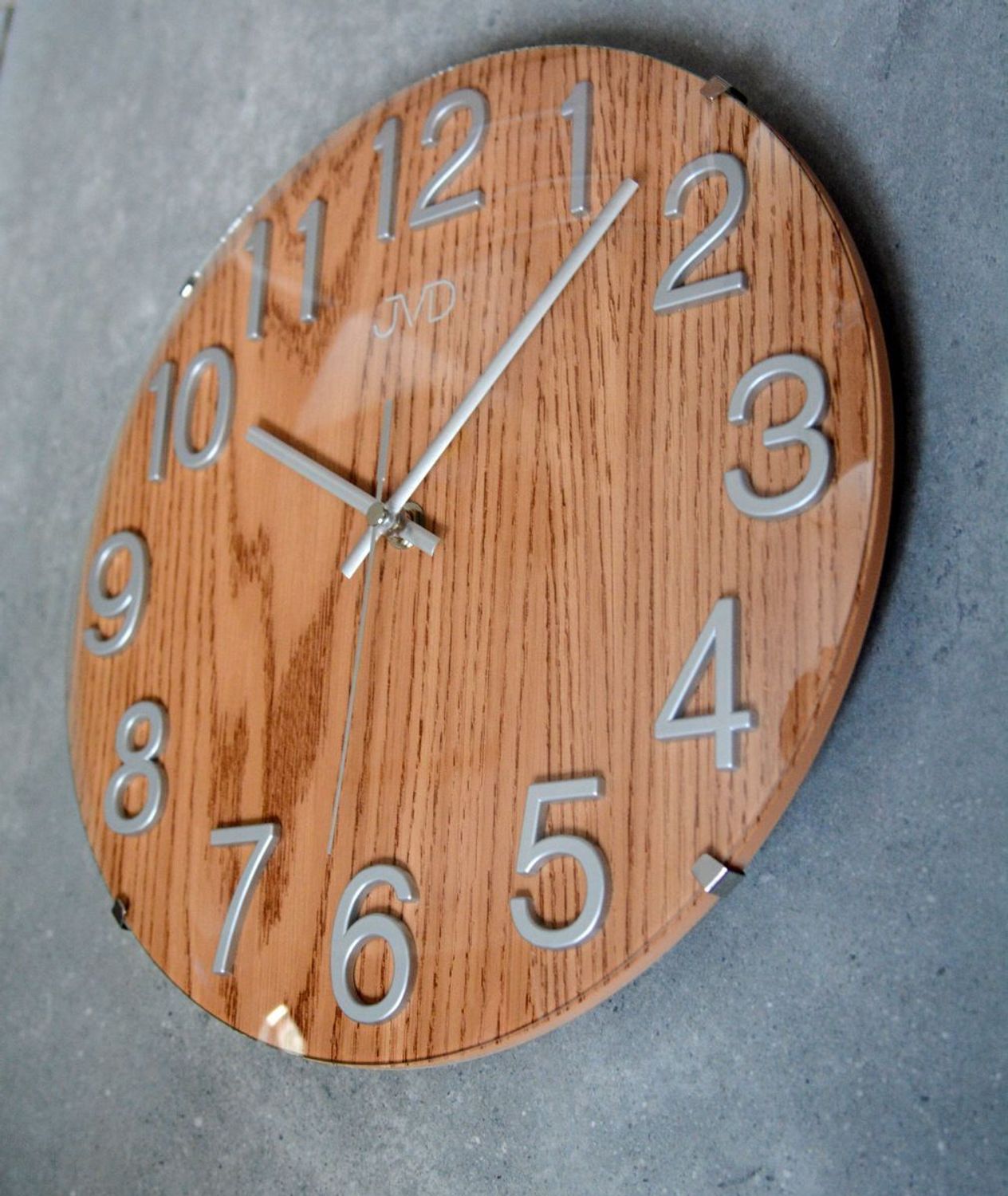 Zegar na ścianę imitacja drewna JVD 30 cm HT98.9 wypukłe szkło.jpg
