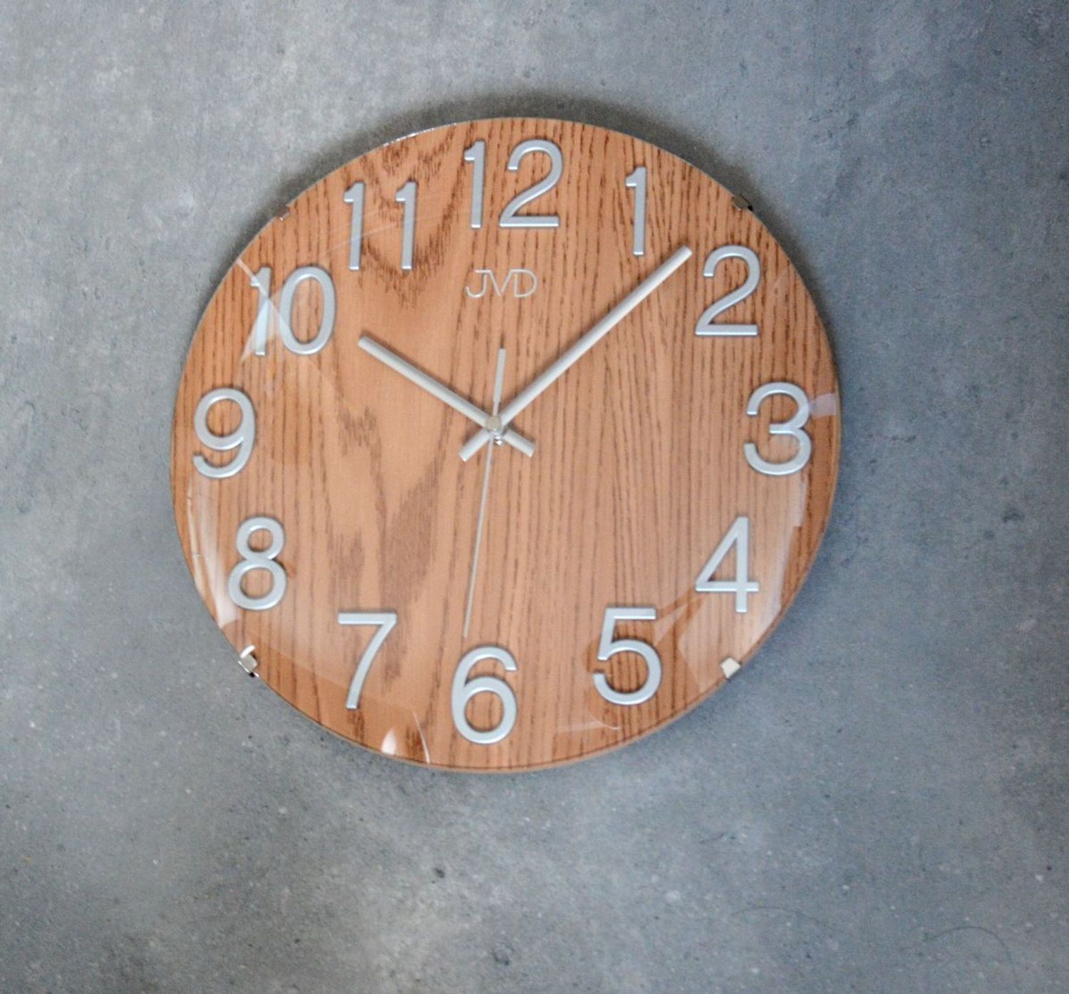 Zegar na ścianę imitacja drewna JVD 30 cm HT98.9 wypukłe szkło.jpg