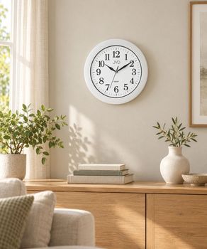 Zegar ścienny biały JVD HX2149.1 – płynąca wskazówka, średnica 30 cm (2).jpg