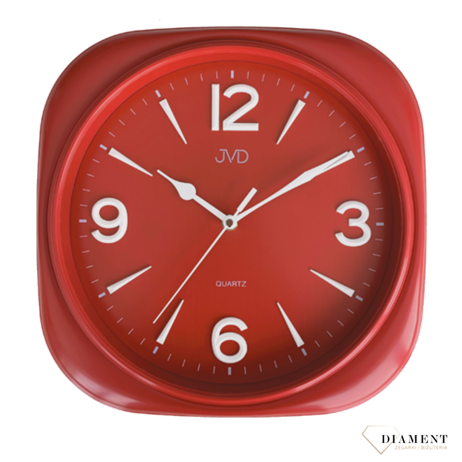 Zegar na ścianę do pokoju czerwony JVD HX2444.3. ✓Zegary ścienne✓ Zegar ścienny do salonu do zegary do biura ✓ Nowoczesne zegary✓ Autoryzowany sklep✓ Kurier Gratis 24h.png