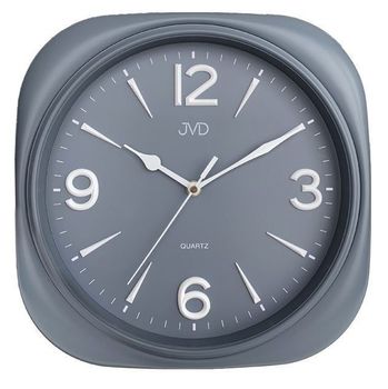 Zegar na ścianę do salonu retr wintage szary płynący sekundnik.jpg