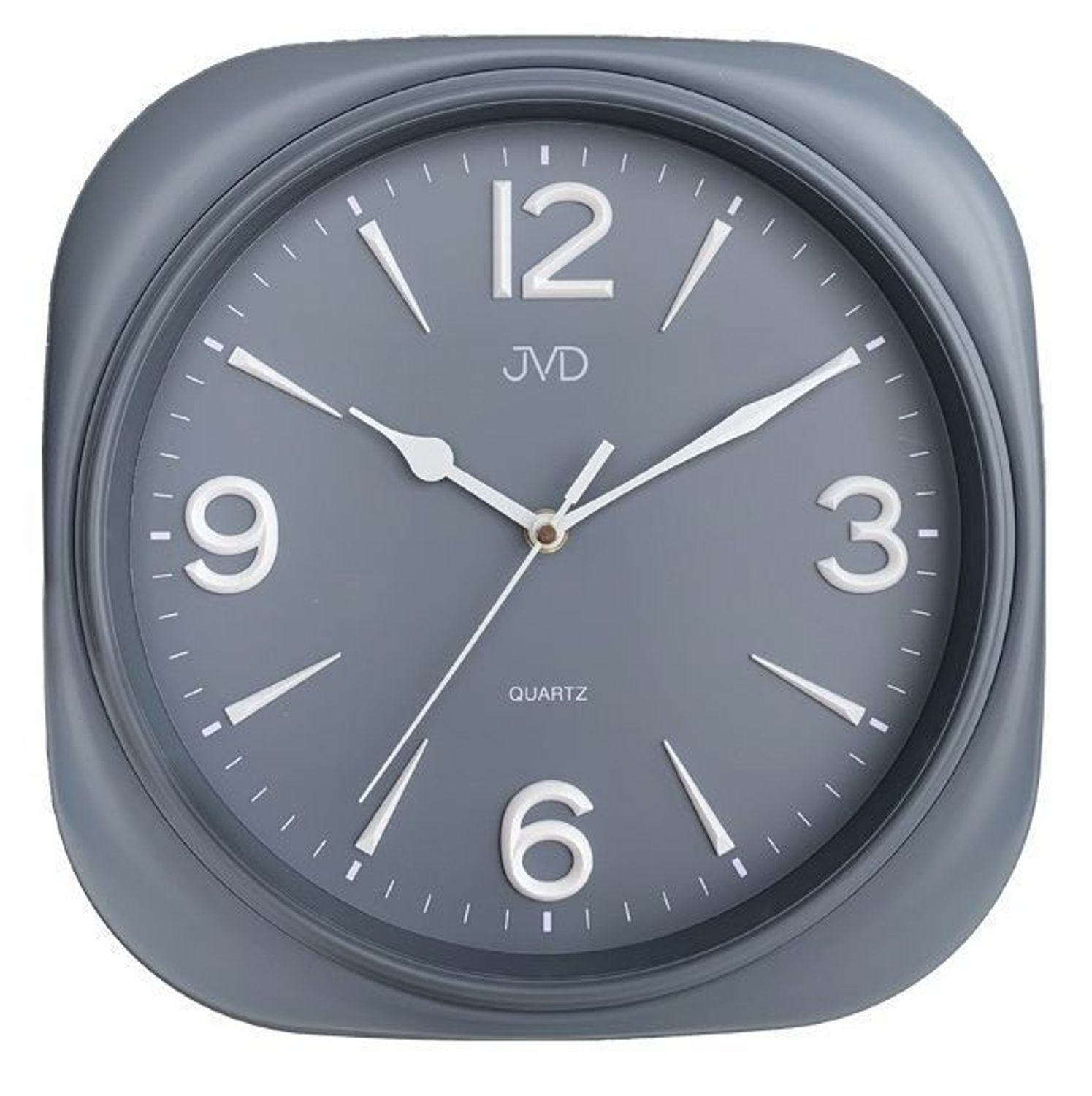 Zegar na ścianę do salonu retr wintage szary płynący sekundnik.jpg