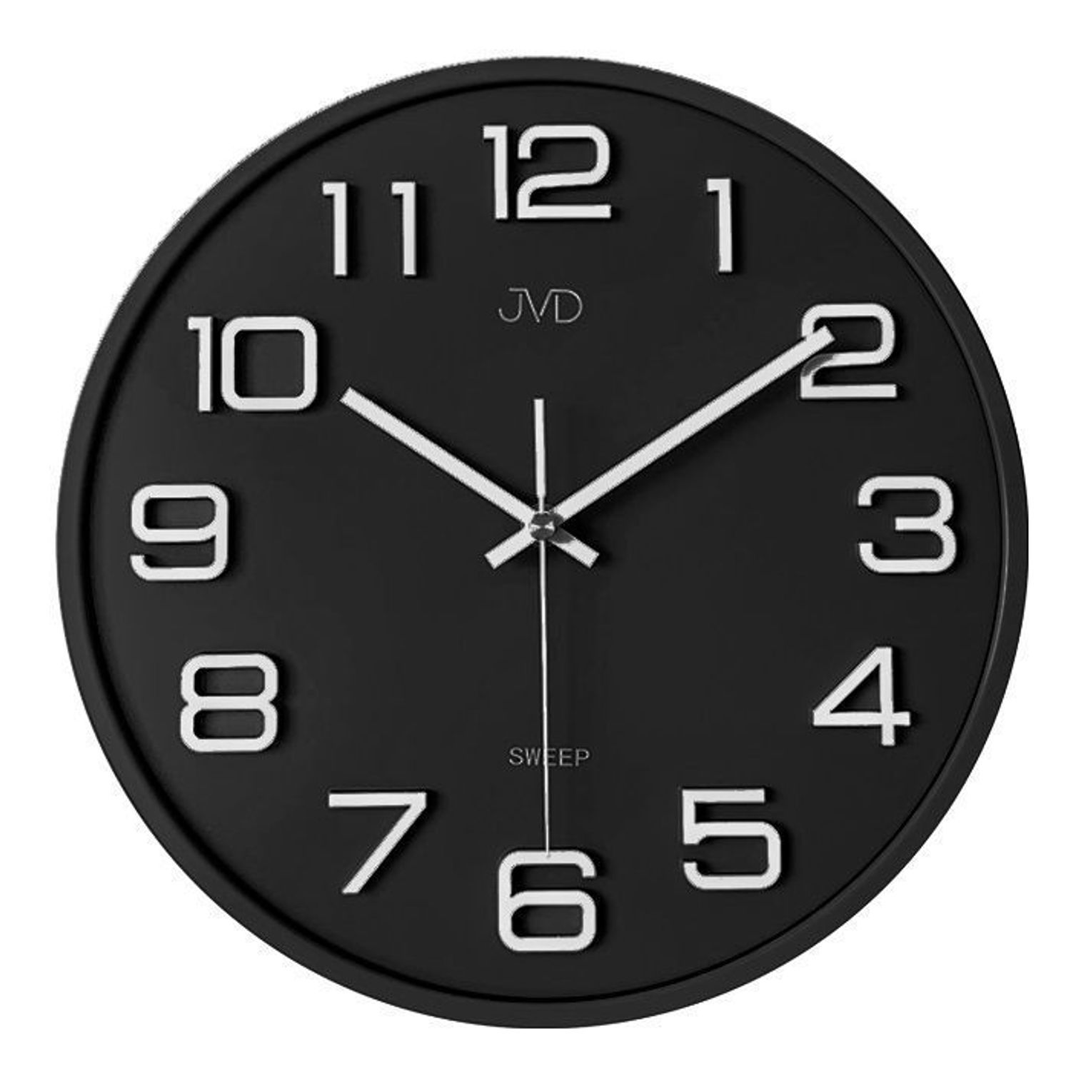 Zegar na ścianę do pokoju Czarny JVD HX2472.10.jpg