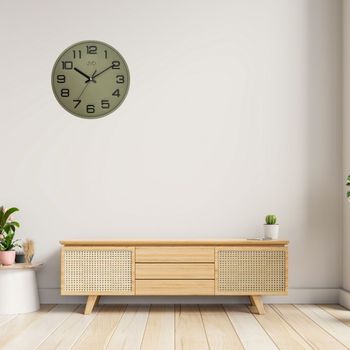 zegar JVD zielony, cichy zegar na ścianę, zegar kwarcowy JVD, nowoczesny zegar ścienny (1).jpg