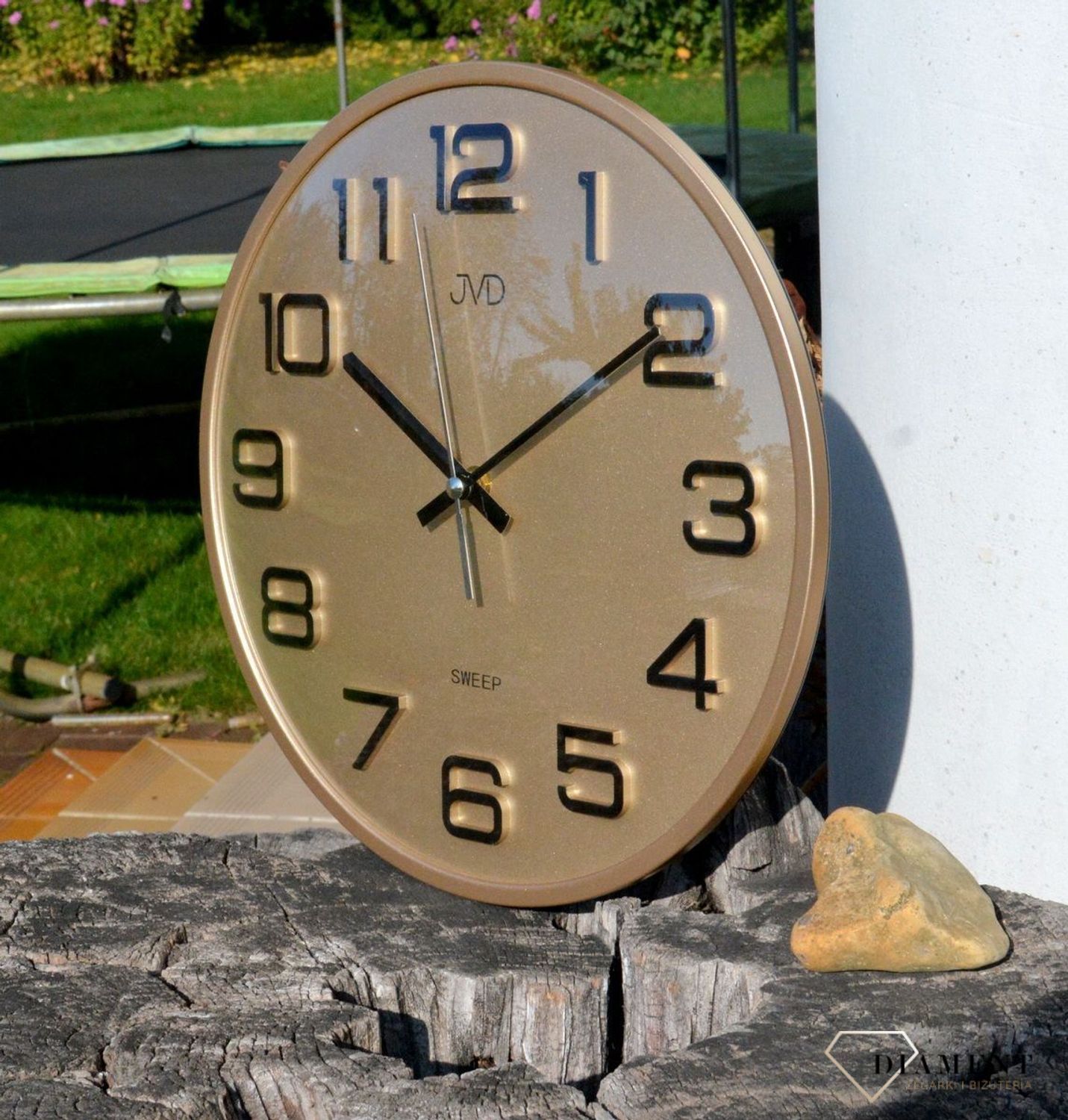 Zegar na ścianę do pokoju złoto JVD HX2472.9.jpg