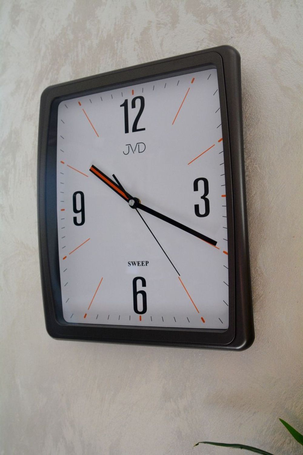 Zegar ścienny JVD prostokątny HX2496.2. Zegar ścienny prostokątny. Zegar ścienny do kuchni. Zegar ścienny z cichym mechanizmem. Ścienny zegarek do pokoju..jpg