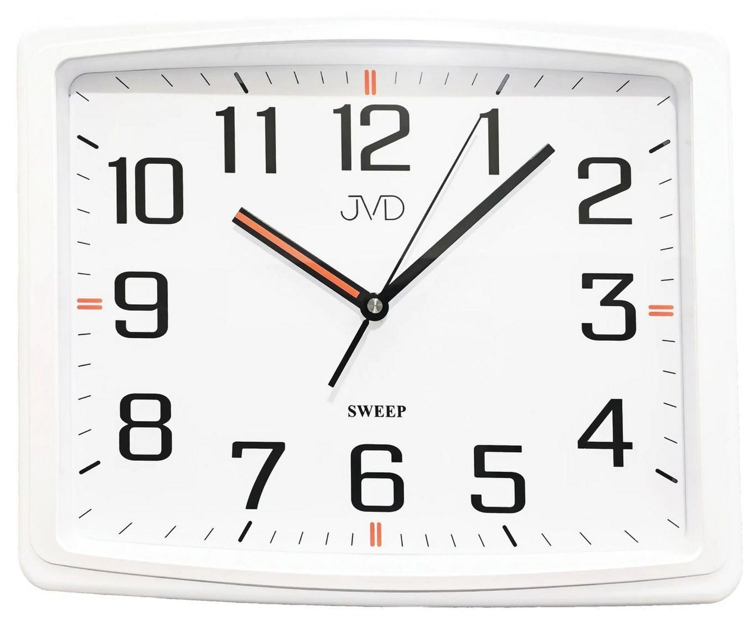 Zegar ścienny JVD HX2497.1 – biały, prostokątny, cichy, 37 × 30 cm.jpg