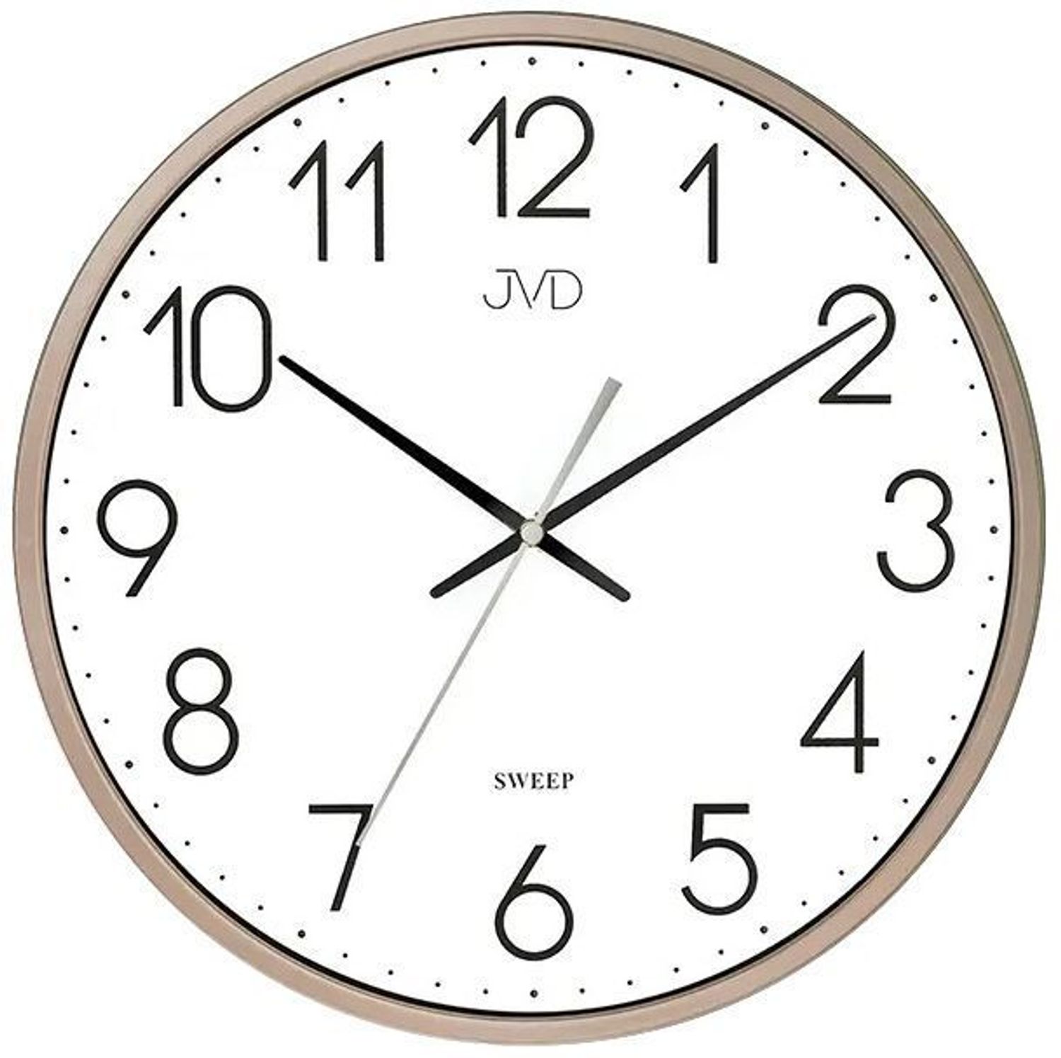 Zegar ścienny JVD HX8016.2 – brązowy, 30 cm, cichy mechanizm, płynący sekundnik.jpg