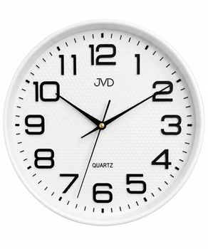 Zegar ścienny biały JVD HX9309.1 – płynąca wskazówka, średnica 30 cm (1).jpg