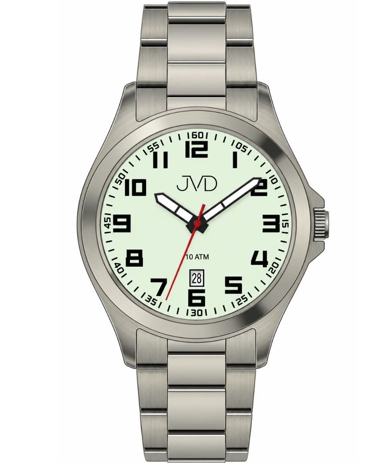 Zegarek męski JVD tytanowy srebrny 40 mm – Miyota, 10 ATM, szkło mineralne (2).jpg