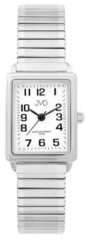 Zegarek damski JVD J4072.3 – elegancki srebrny zegarek z kwadratową tarczą.jpg